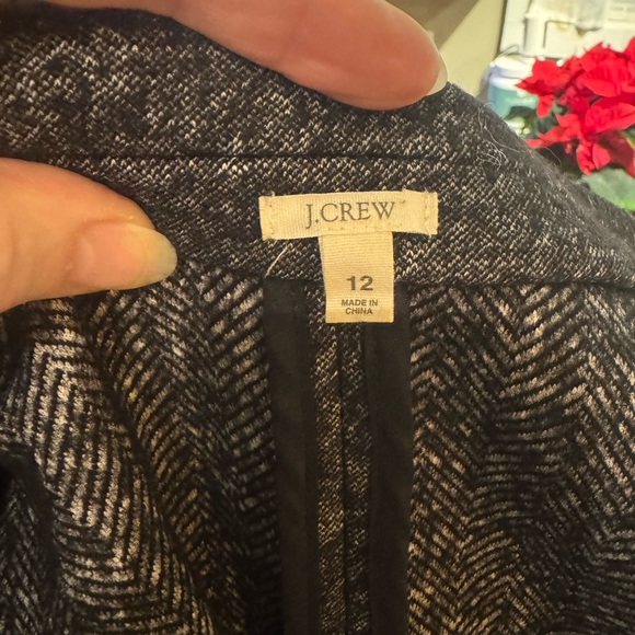 JCrew Women's Charcoal Double-Breasted Jacket - Picture 8 of 11